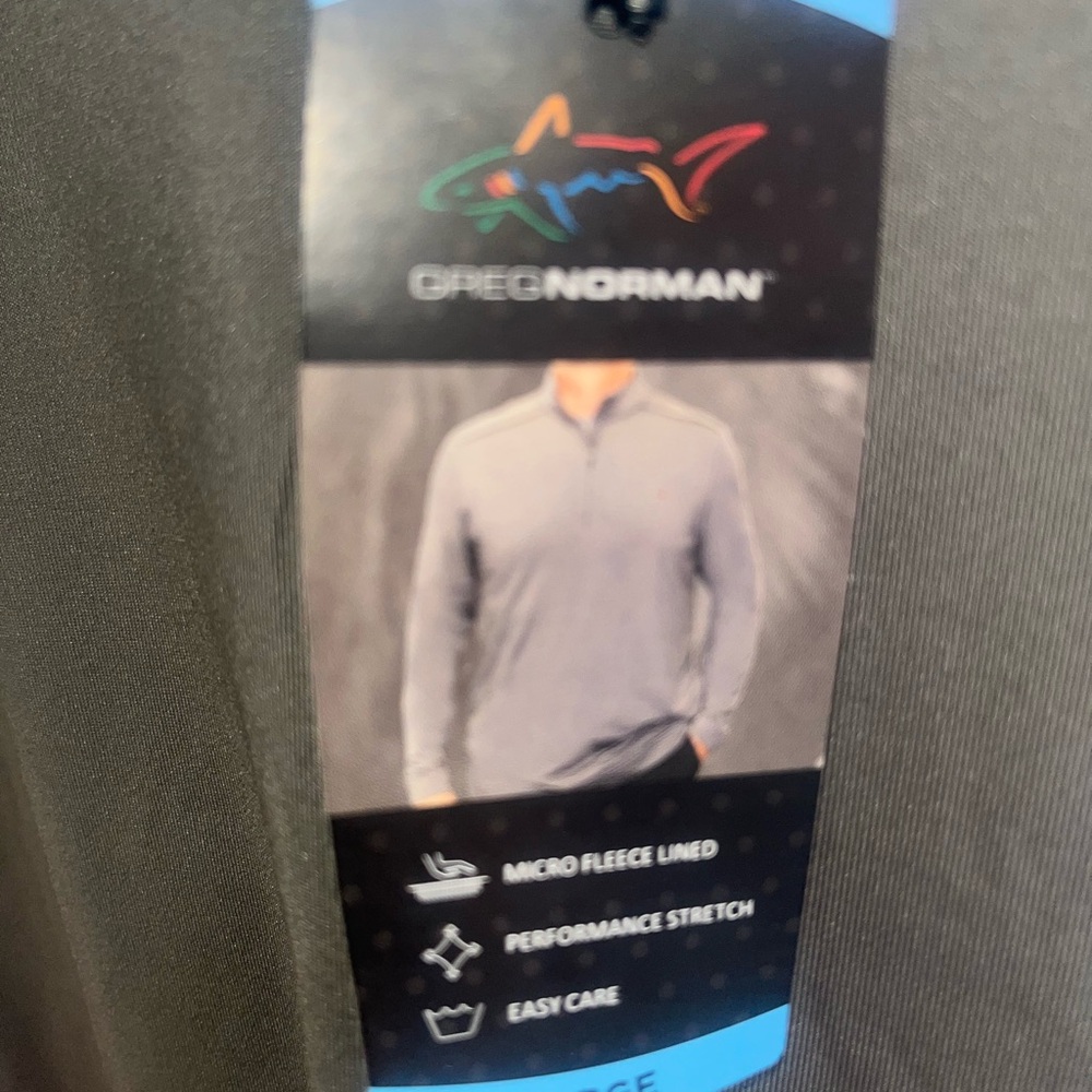 Greg Norman 1/4 Zip Pullover NWT Large Gray Performance Stretch Golf - Picture 5 of 13